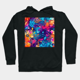 Rainbow flowers Hoodie